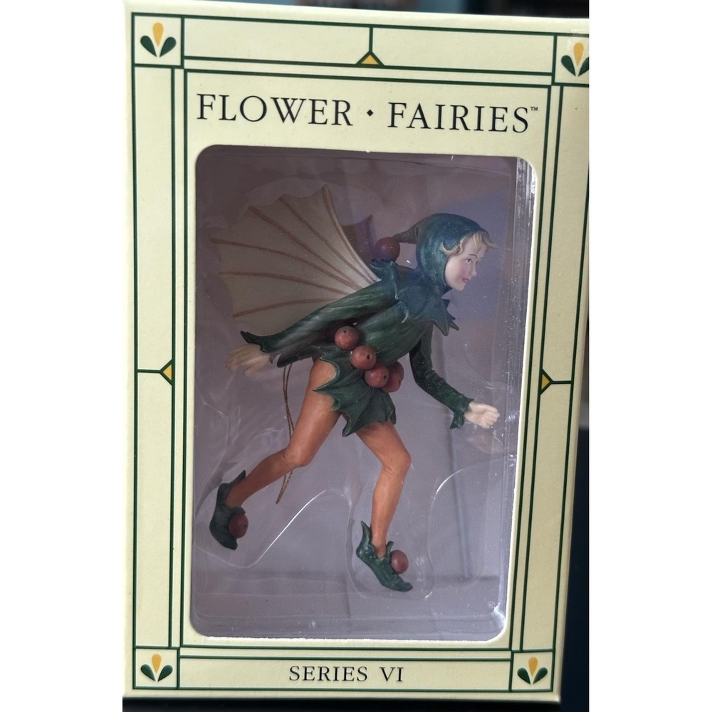 Vintage Flower Fairies Ornament Series VI Holly Fairy #86935 Cicely Mary Barker